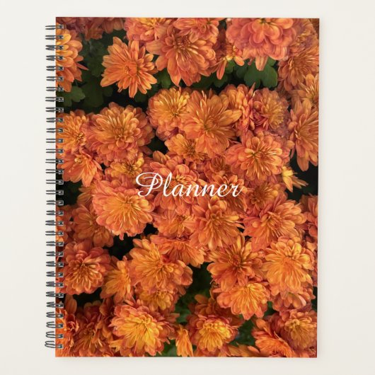 Orange Mums Planner Planer (Vorderseite)