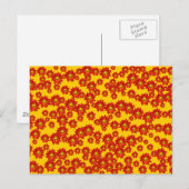 Orange Mums Postkarte (Vorne/Hinten)