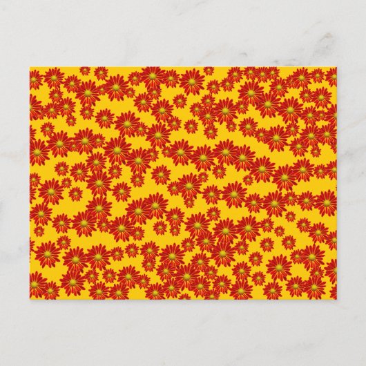 Orange Mums Postkarte (Vorderseite)