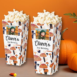 Orange Mushroom Fall Foto Geburtstagsparty Geschenkschachtel