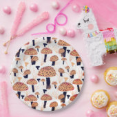 Orange Mushroom Fall Geburtstagsparty Pappteller (Party)