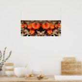 Orange Mushroom Family Mirror Abstrakt Poster (Küche)