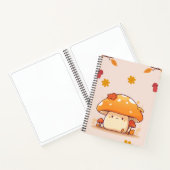 Orange Mushroom Spiral Notebook Notizblock (Innenseite)