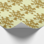 Orange Music Lautsprecher Geschenkpapier (Ecke)