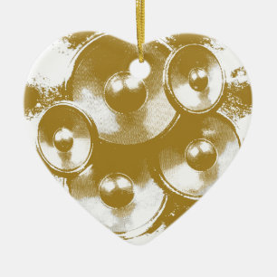 Orange Music Lautsprecher Keramik Ornament