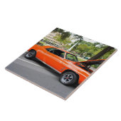 Orange Muskel Fliese (Seite)