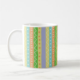 Orange Mustache Fiesta Green Yellow Fun Señor Kaffeetasse