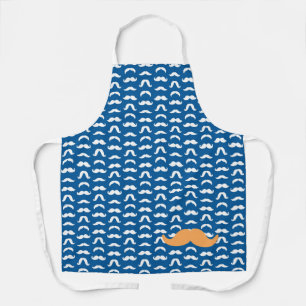 Orange Mustache Ihn Vater Colorful Cook Fun Schürze