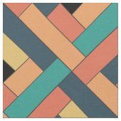 Orange-Muster für diagonale Geometrie Stoff (Nahaufnahme)