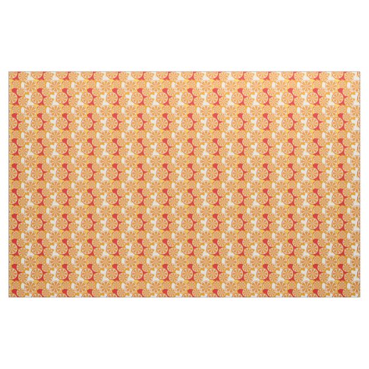 Orange Muster Stoff (Yard (91,4 cm))