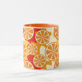Orange Muster Tasse (Zentrum)