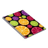 Orange Muster und Hintergrund Notizblock (Rechte Seite)