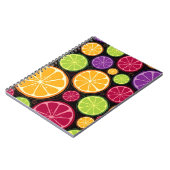 Orange Muster und Hintergrund Notizblock (Linke Seite)