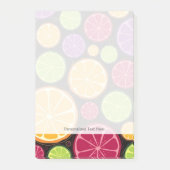 Orange Muster und Hintergrund Post-it Klebezettel (Vorderseite)