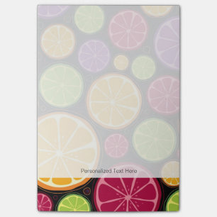 Orange Muster und Hintergrund Post-it Klebezettel