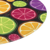 Orange Muster und Hintergrund Schneidebrett (Ecke)