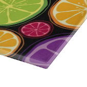 Orange Muster und Hintergrund Schneidebrett (Ecke)