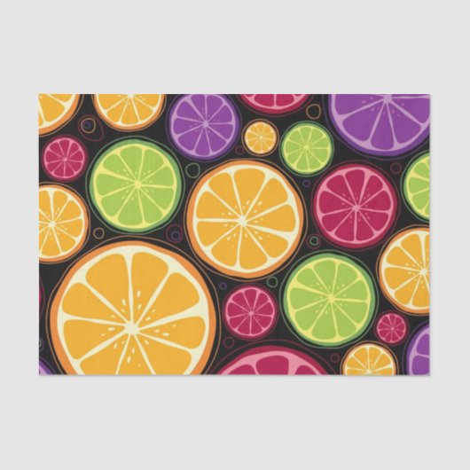 Orange Muster und Hintergrund Seidenpapier (Vorderseite)