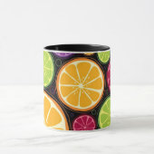 Orange Muster und Hintergrund Tasse (Zentrum)