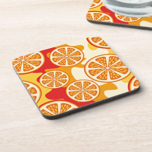 Orange Muster Untersetzer (Linke Seite)