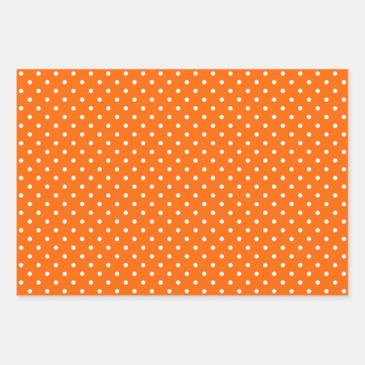 Orange Muster Wrapping Paper Sheet Set Geschenkpapier Set (Vorderseite 2)