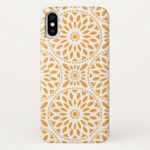 Orange Musterabstrakter Mandala Case-Mate iPhone Hülle (Rückseite)