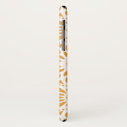 Orange Musterabstrakter Mandala Case-Mate iPhone Hülle (Hinten/Links)