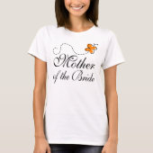 Orange Mutter der Braut T-Shirt (Vorderseite)