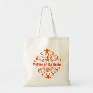 Orange Mutter der Braut Wedding Tote Tag Tragetasche