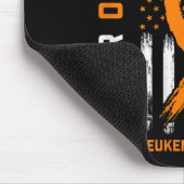 Orange Mutter im Gesetz Leukämie Bewusstsein Ameri Mousepad (Ecke)