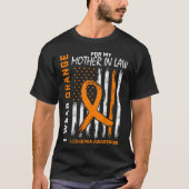 Orange Mutter im Gesetz Leukämie Bewusstsein Ameri T-Shirt (Vorderseite)