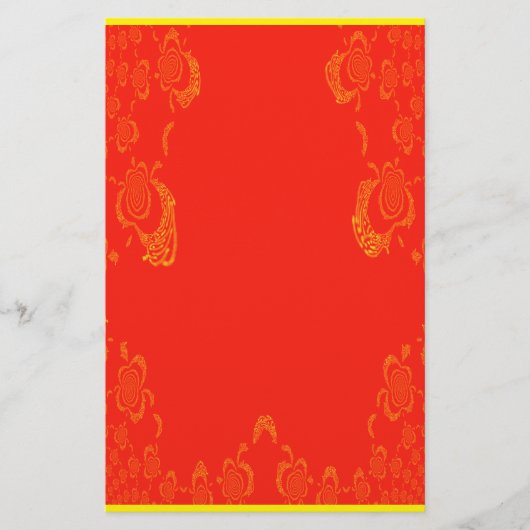 Orange n Yellow Paper Stationsheet (Vorderseite)