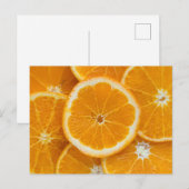 Orange Nah-up Foto Postkarte (Vorne/Hinten)