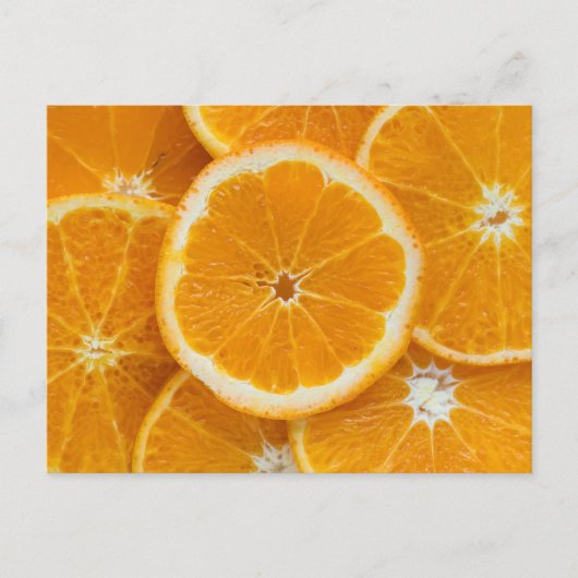 Orange Nah-up Foto Postkarte (Vorderseite)