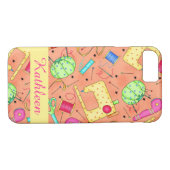 Orange Nähbegriffe Kunstname Personalisiert Case-Mate iPhone Hülle (Rückseite (Horizontal))