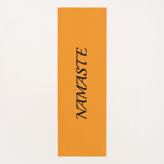 Orange Namaste Yoga Mat Yogamatte (Vorderseite)