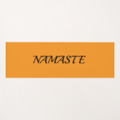 Orange Namaste Yoga Mat Yogamatte (Vorderseite (Horizontal))