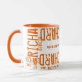 Orange Name Cool Tasse (Links)