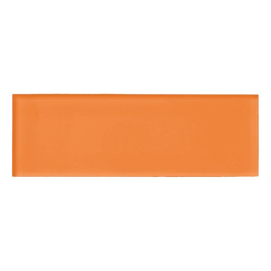 Orange Name Tag Namenschild (Vorderseite)