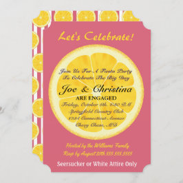 Orange & Nantucket Red Fiesta Cocktail Party Einladung