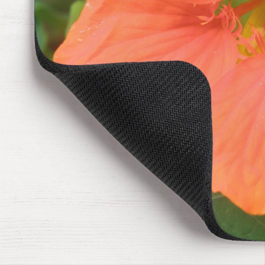 Orange Nasturtium Blume Mousepad (Ecke)