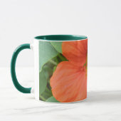 Orange Nasturtium Blume Tasse (Links)