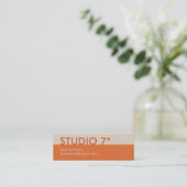 Orange - Natural Series Mini Visitenkarte (Stehend Vorderseite)