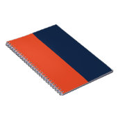 Orange & Navy Blue CUSTOM Notizblock (Rechte Seite)