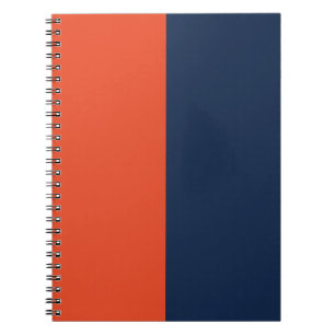 Orange & Navy Blue CUSTOM Notizblock