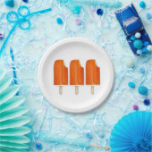 Orange n'Cream Creamsikel Eiscreme Popsicles Pappteller (Party)
