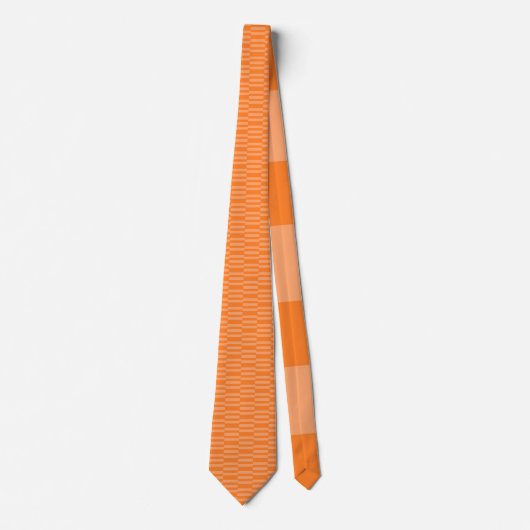 Orange Neck Tischtuch mit Abstrakter Pfirsichfarbe Krawatte (Vorderseite)