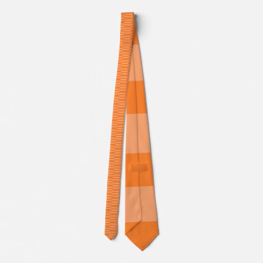 Orange Neck Tischtuch mit Abstrakter Pfirsichfarbe Krawatte (Rückseite)