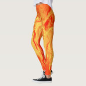 Orange NeonLeggings durch bcolor Leggings (Links)