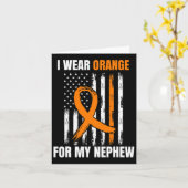Orange Nephew Leukämie Awareness Products Ame Karte (Gelbe Blume)